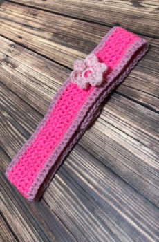 Pink Bubble Flower Headband