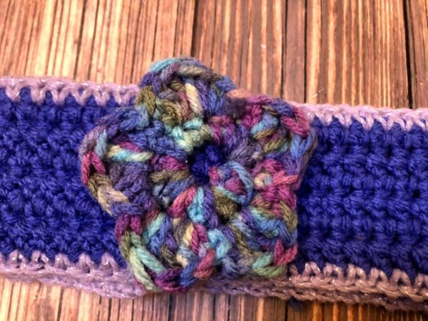 Purple Daisy Flower Headband - Image 3